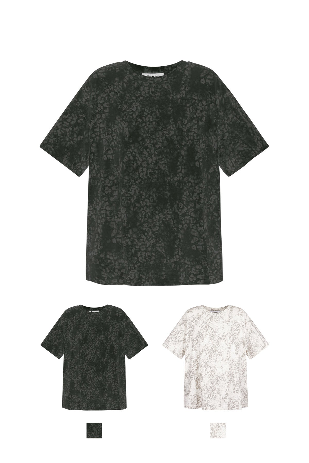 Cotton Women's T-shirt Oversized Leopard Print