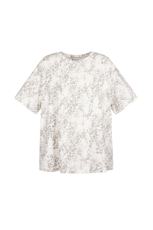 Cotton Women's T-shirt Oversized Leopard Print