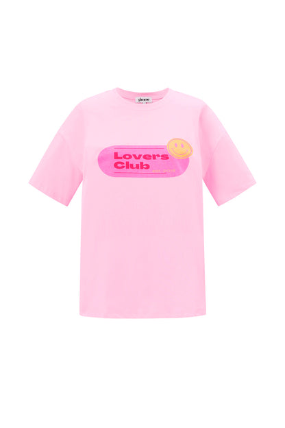 Cotton Women's T-shirt Street Random Print