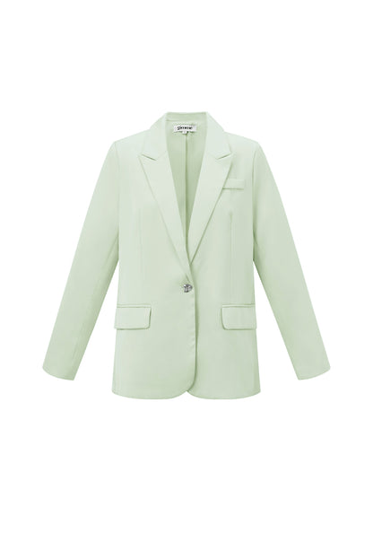Satin look blazer part of a set
