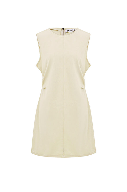 Cotton Women's Mini Dress Sleeveless Bodycon