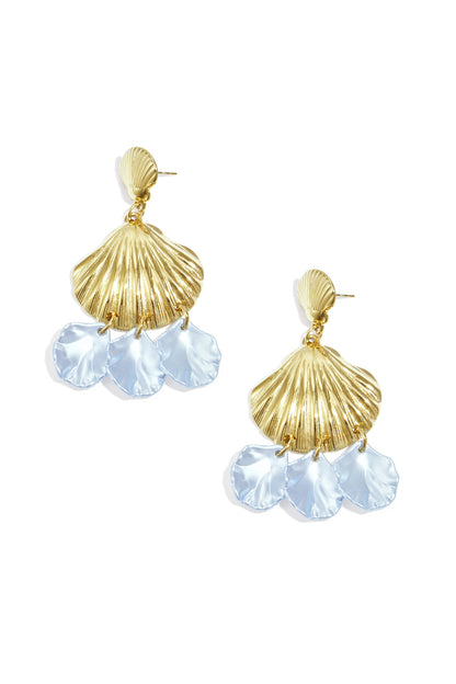 Stainless Steel Dangle Earrings shell Casual Daily Simple Series Women's jewelry