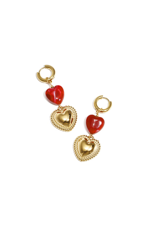 Stainless Steel Dangle Earrings Heart Casual Daily Romantic Series Women's jewelry