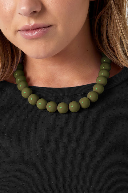 Large colored necklace - 15mm