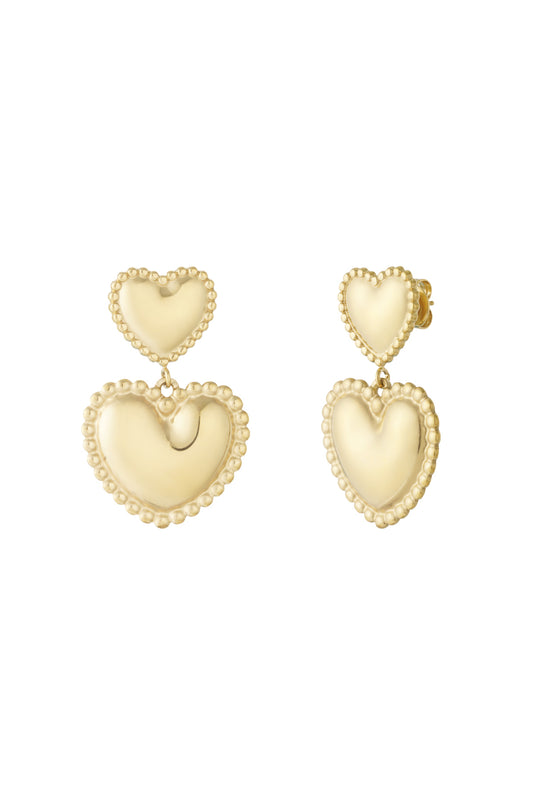 Stainless Steel Drop Earrings Heart Casual Daily Simple Series Women's jewelry