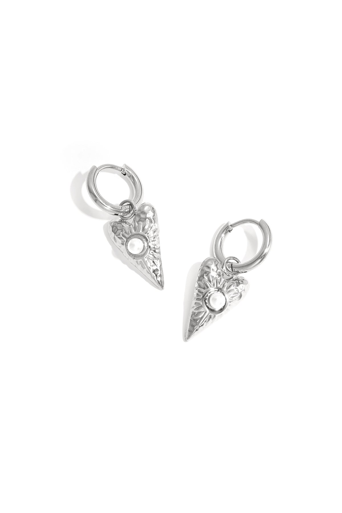 Stainless Steel Drop Earrings Heart Casual Daily Simple Series Women's jewelry