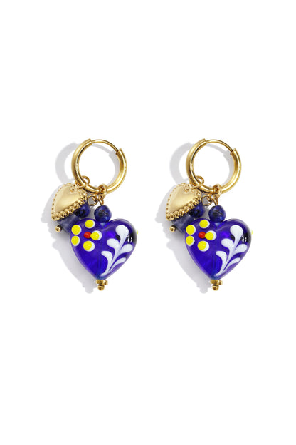 Stainless Steel Drop Earrings Heart Casual Daily Simple Series Women's jewelry