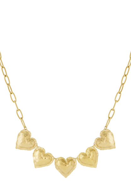 5 Hearts Necklace