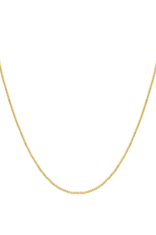 Solid bead necklace-2.5mm