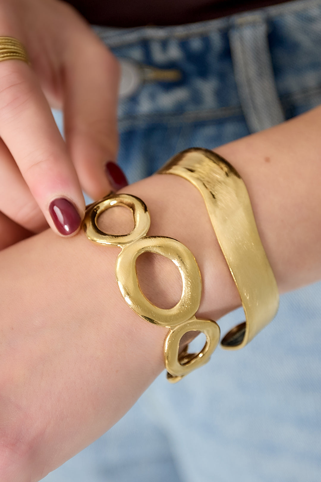 Stainless Steel Bangles circle Casual Daily Simple Series Women's jewelry
