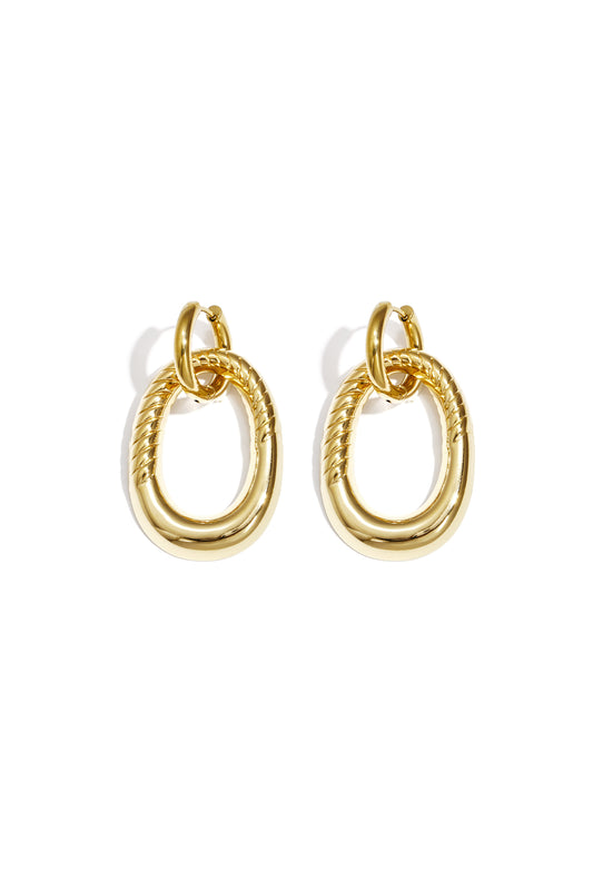Stainless Steel Drop Earrings irregular shape Simple Daily Simple Series Women's jewelry