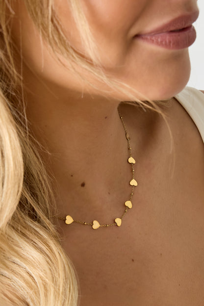 Stainless Steel Chain Necklaces Heart Casual Daily Simple Series Women's jewelry