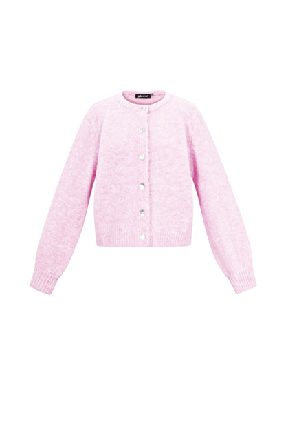 Knitted Polyester Fiber Women's Cardigan Casual Solid Color Fall/Winter