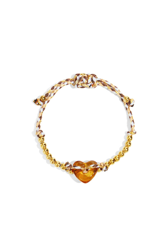 Polyester Beaded Bracelets Heart Casual Daily Simple Series Women's jewelry