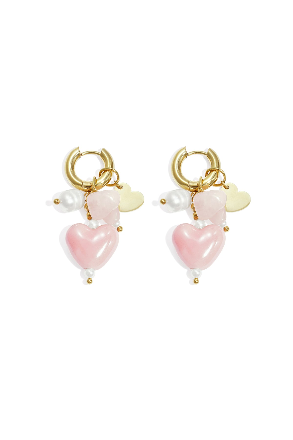 Stainless Steel Drop Earrings Heart Casual Daily Simple Series Women's jewelry
