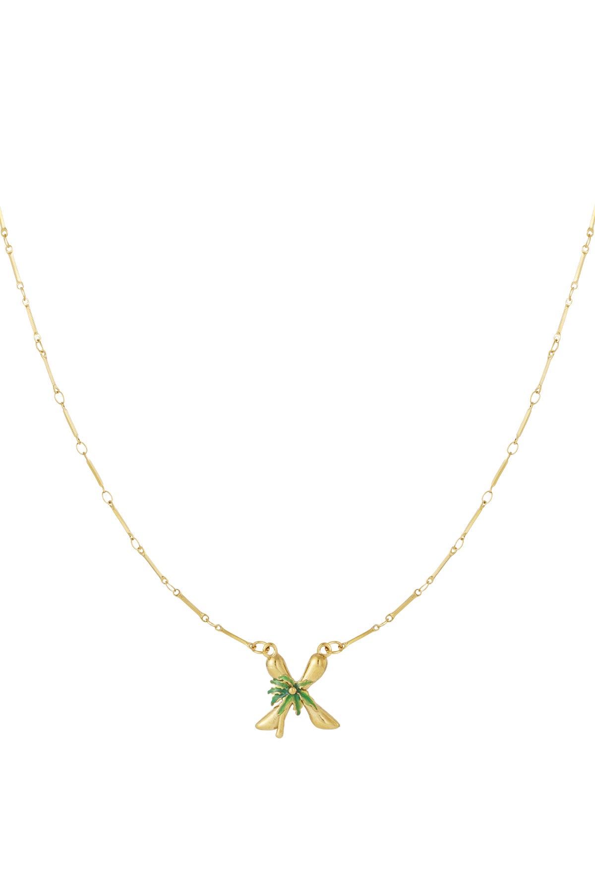 Happy Initials necklace with charms