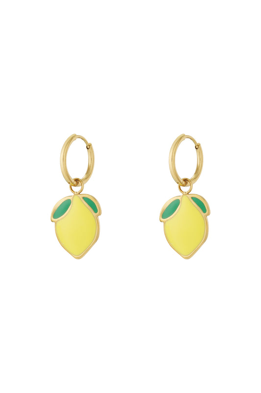 Mini lemon earring