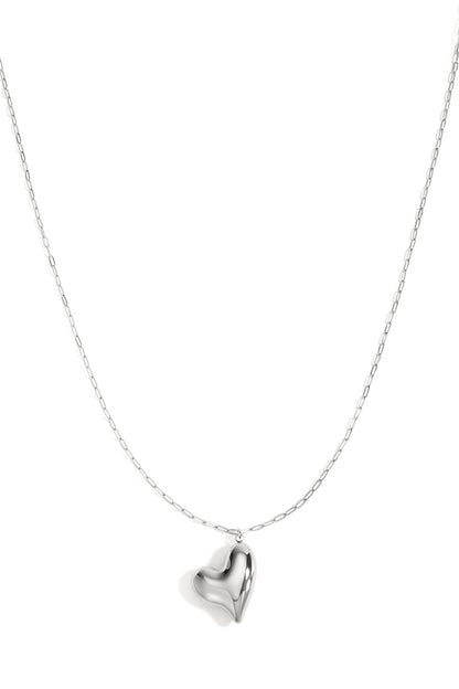 Stainless Steel Long Necklaces Heart Casual Daily Simple Series Women's jewelry