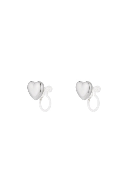 Mini Heart Clip Earrings