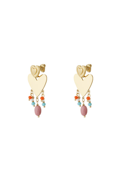 Heart drop Earrings