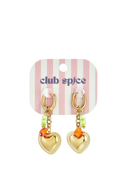 Stainless Steel Dangle Earrings Heart Sweet Daily Romantic Series Women's jewelry