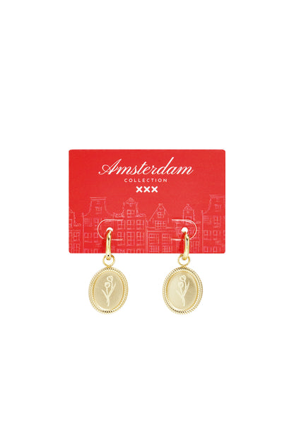 Tulip Blossom Stainless Steel Earrings