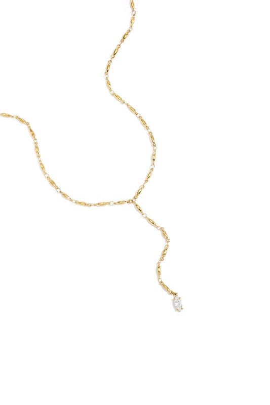 Necklace with hanging Rhinestone