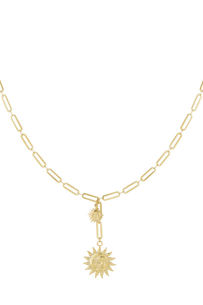 Double Sun Necklace