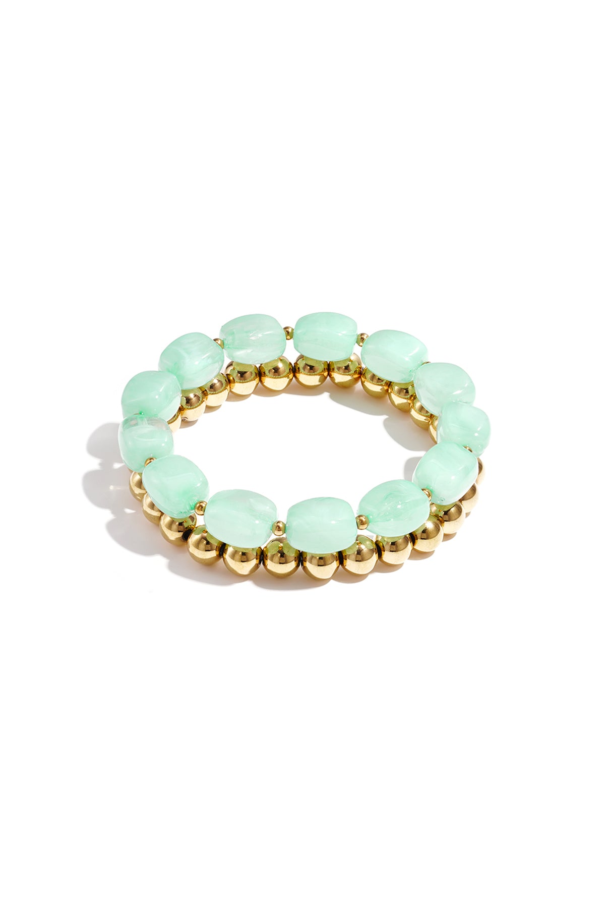 Stainless Steel Beaded Bracelets Beads Casual Daily Simple Series Women's jewelry