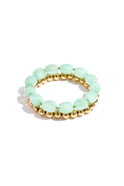 Stainless Steel Beaded Bracelets Beads Casual Daily Simple Series Women's jewelry