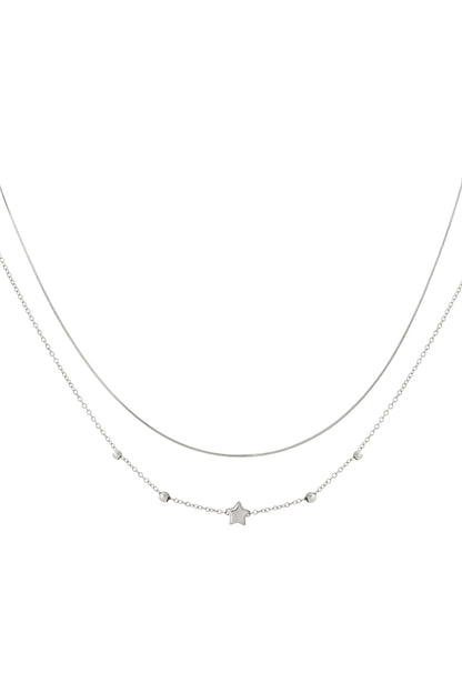Double Layered Star Necklace