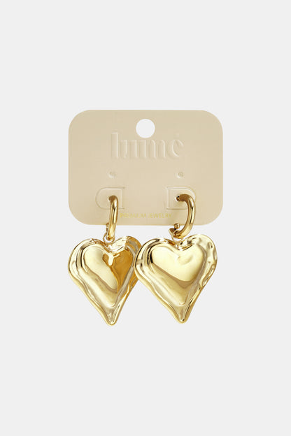 Stainless Steel Drop Earrings Heart Casual Daily Simple Series Women's jewelry