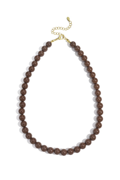Bold beaded necklace 10mm
