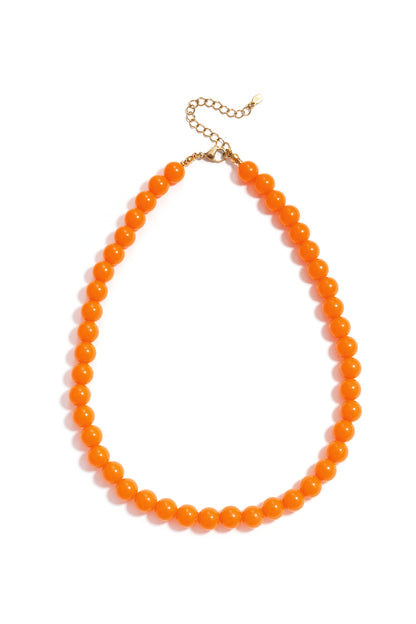 Bold beaded necklace 10mm