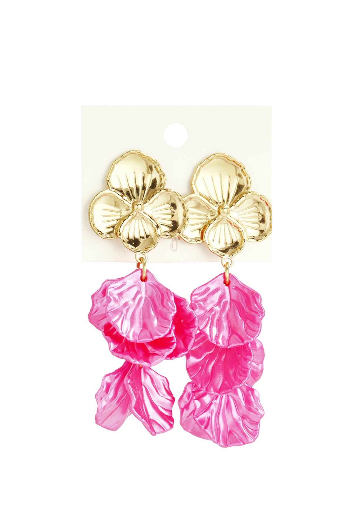 Stainless Steel Drop Earrings Flower Casual Daily Simple Series Women's jewelry