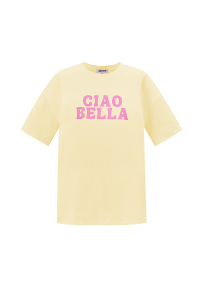 Cotton Women's T-shirt Casual Letters