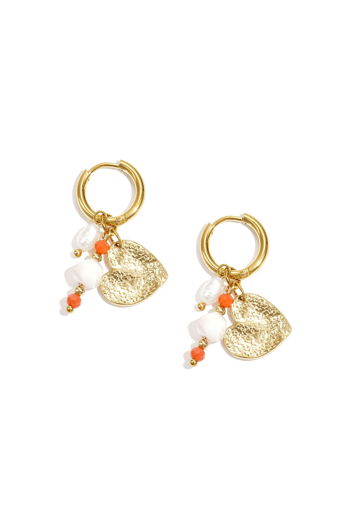 Stainless Steel Drop Earrings Heart Casual Daily Simple Series Women's jewelry