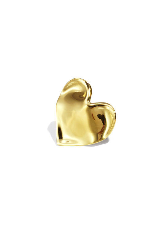 Large heart statement ring