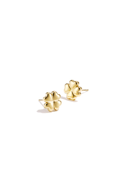 Stainless Steel Stud Earrings Clover Simple Daily Simple Series Women's jewelry