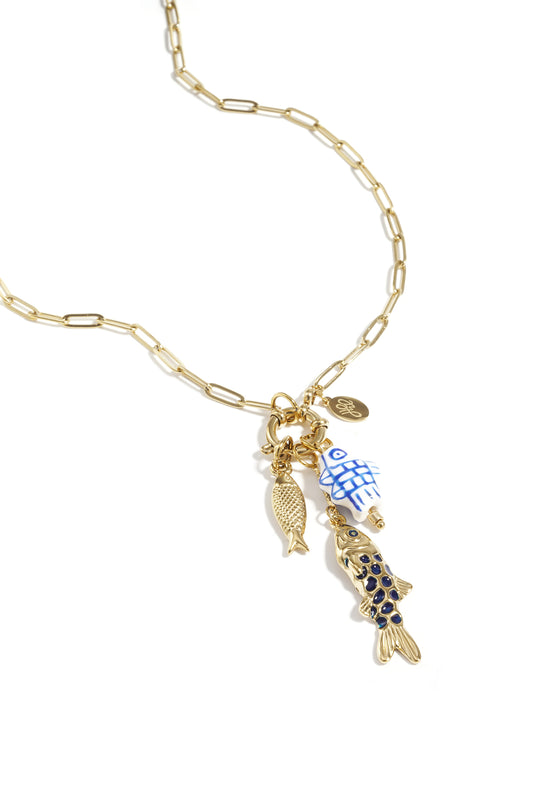 Stainless Steel Pendant necklaces fish Casual Daily Simple Series Women's jewelry