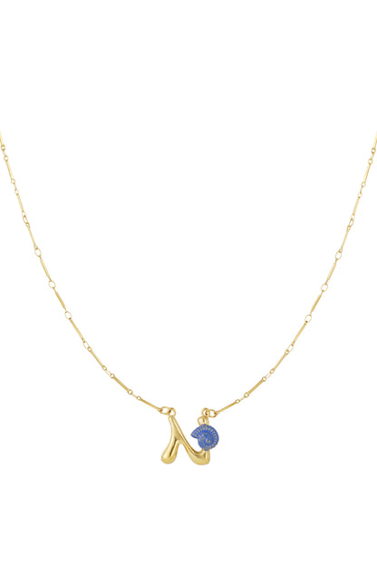 Happy Initials necklace with charms