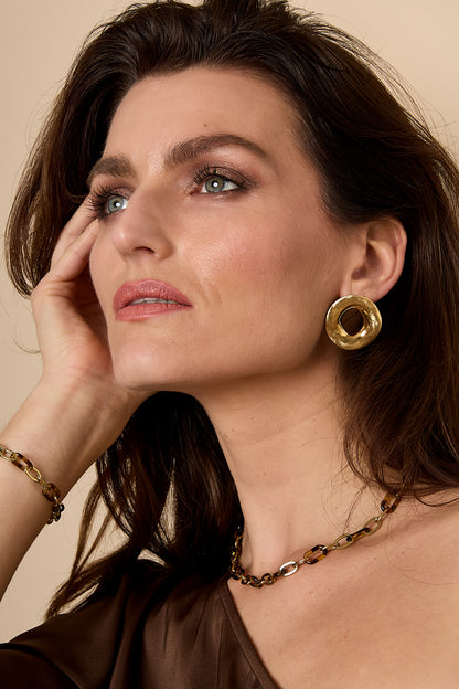 Stud Earrings circle Casual Daily Simple Series Women's jewelry