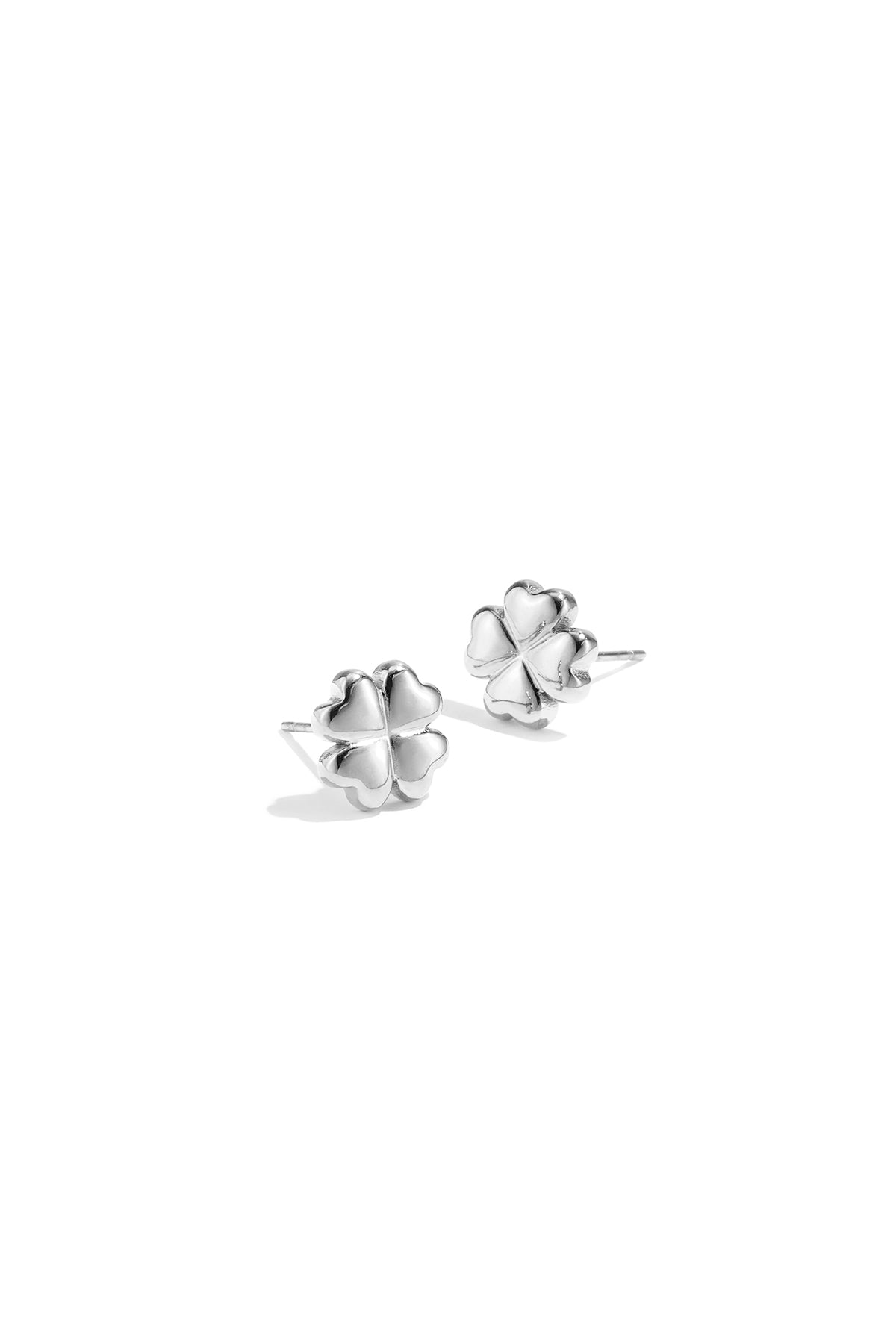Stainless Steel Stud Earrings Clover Simple Daily Simple Series Women's jewelry