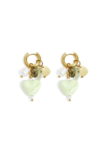Stainless Steel Drop Earrings Heart Casual Daily Simple Series Women's jewelry
