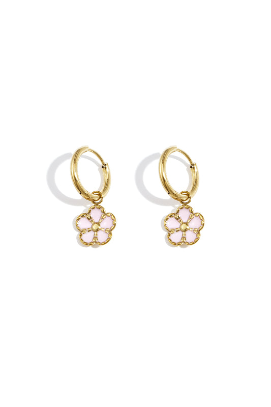 earrings flower cuteness