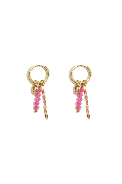 Love on top charm earrings