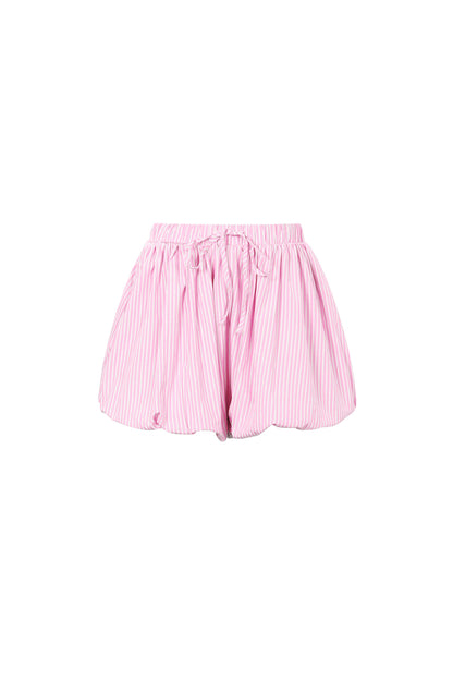 Woven Cotton Women's Shorts Casual Stripes