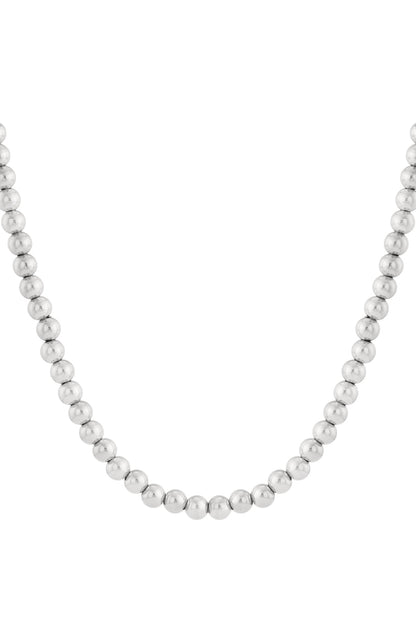 Hollow bead necklace -10mm