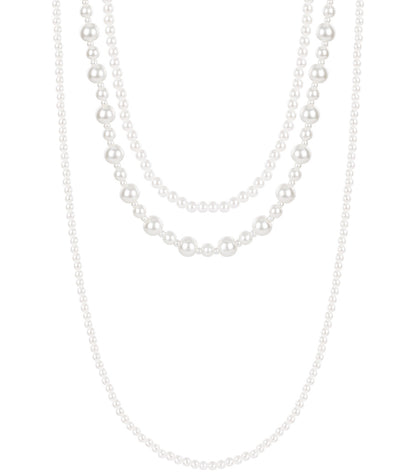 Layered Necklace mixed pearls