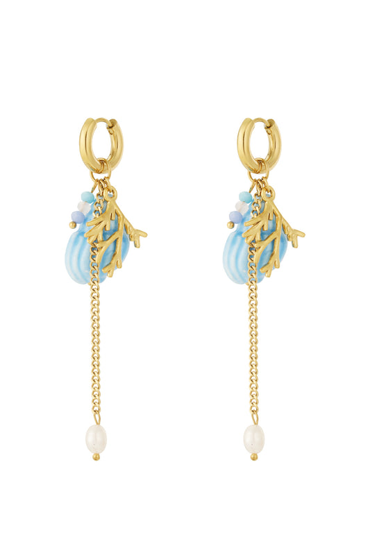 Coral vibes earrings